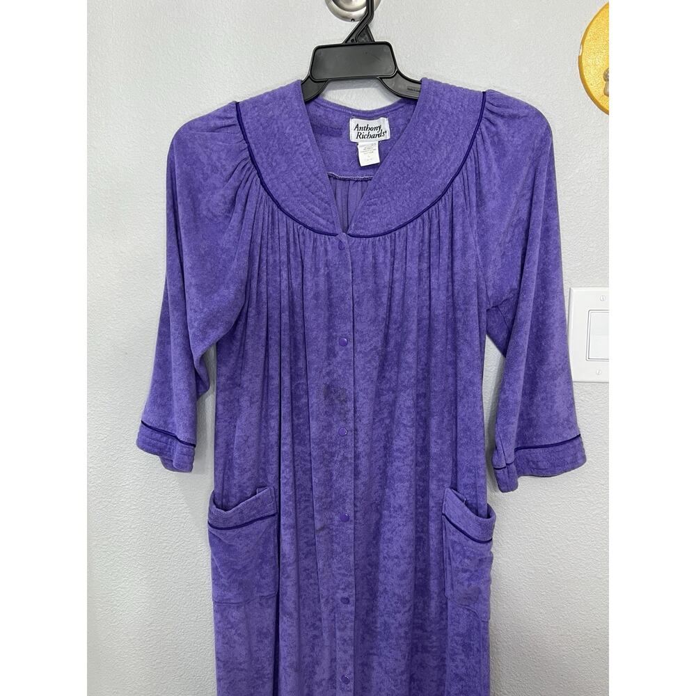 Anthony Richards Purple Womans House Coat Size L